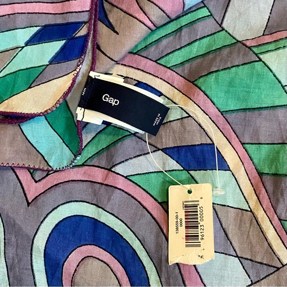 GAP NWT Lightweight Square Multi-Colored Mod Print Scarf - Picture 4 of 6